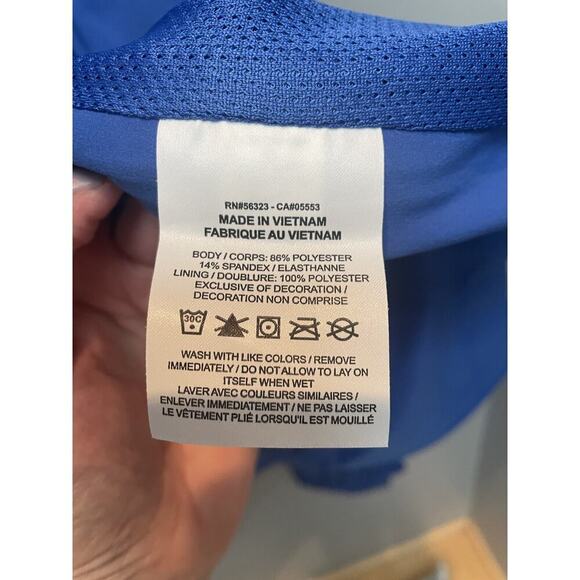 Nike AF Full Zip Windbreaker Jacket Mens XL Blue RN 56323 CA 05553 - Picture 7 of 11